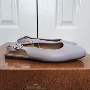 Torrid Size 8WW Lavendar Square Toe Sling Back Shoes
